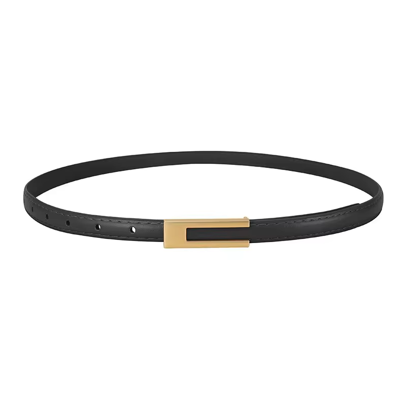 Ceinture à boucle en métal Simple pour femmes, 105cm, mode féminine, costume noir, jean, accessoires