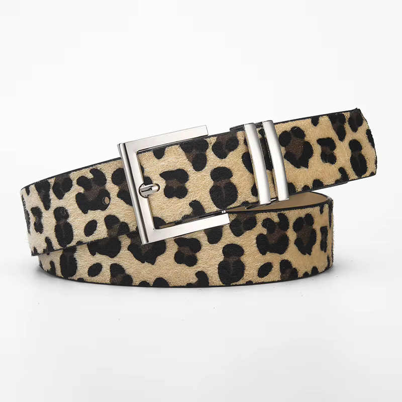 Ceinture en cuir Pu noir pour femmes, boucle ardillon argentée, Design Simple, accessoires pour jean