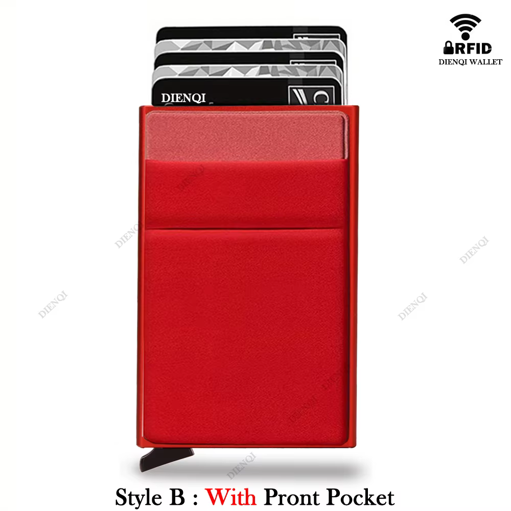 Carteras Choice-Porte-cartes de crédit Rfid pour hommes, mince, mini portefeuilles minimalistes, étu