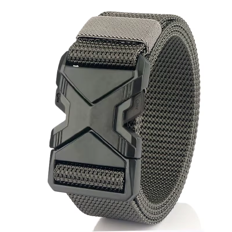 Ceinture à boucle en Nylon tressé pour hommes, légère et respirante, 125cm, pour les déplacements qu