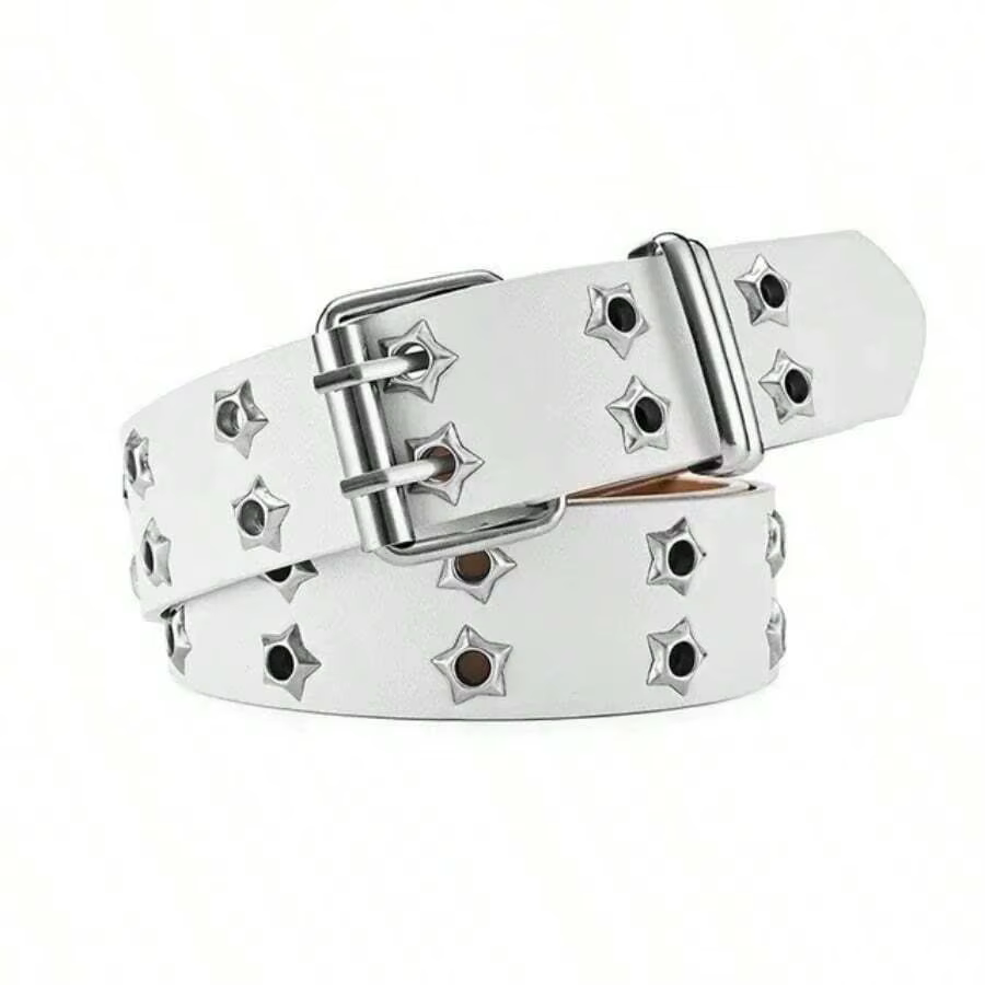 Ceinture ajourée de Style Punk pour femmes, avec décor étoile creuse, décontractée, automne, Hallowe