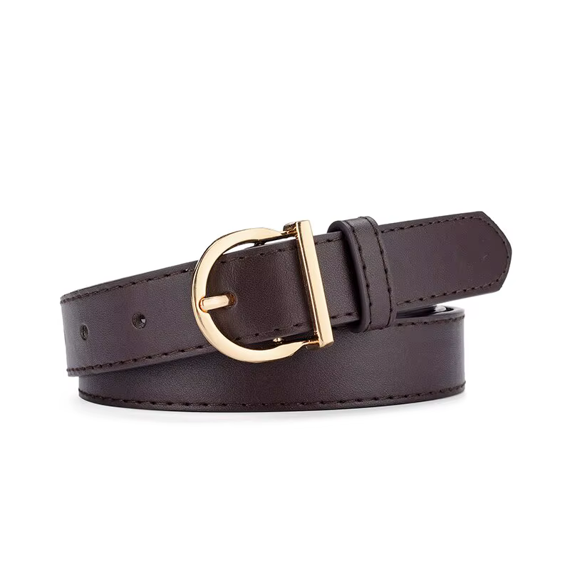 Ceinture femme mode haute qualité boucle ardillon ceinture véritable luxe souple ceinture en cuir PU