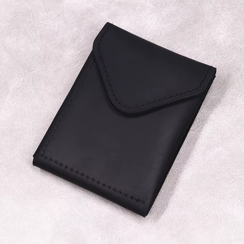Portefeuille en cuir véritable 100% pour hommes, en cuir de vache Original, mince et minimaliste, po