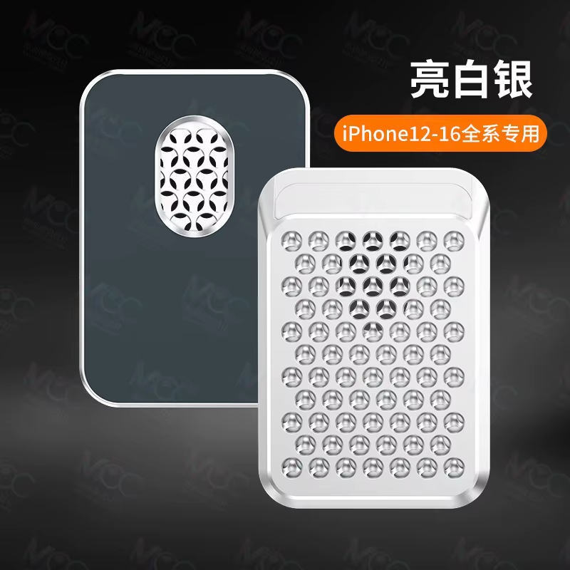Porte-cartes magnétique pour iPhone 12 13 14 15 16 série pour MagSafe, portefeuille magnétique en al