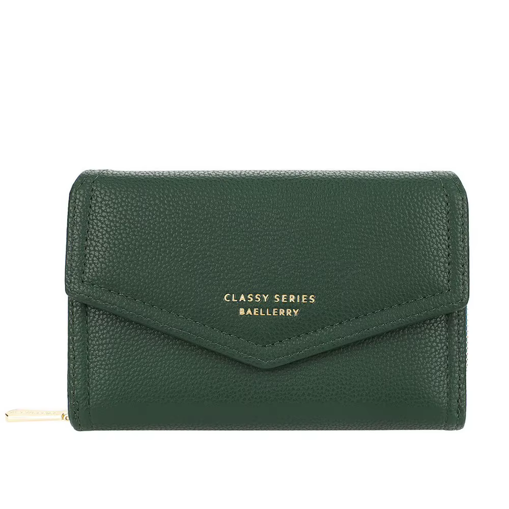 Portefeuille Long mignon pour femmes, porte-cartes à trois volets, pochette pour pièces de monnaie à