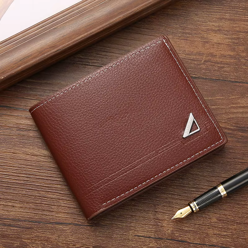 Matériau du portefeuille de grande capacité : portefeuille horizontal Pu Business Wallet