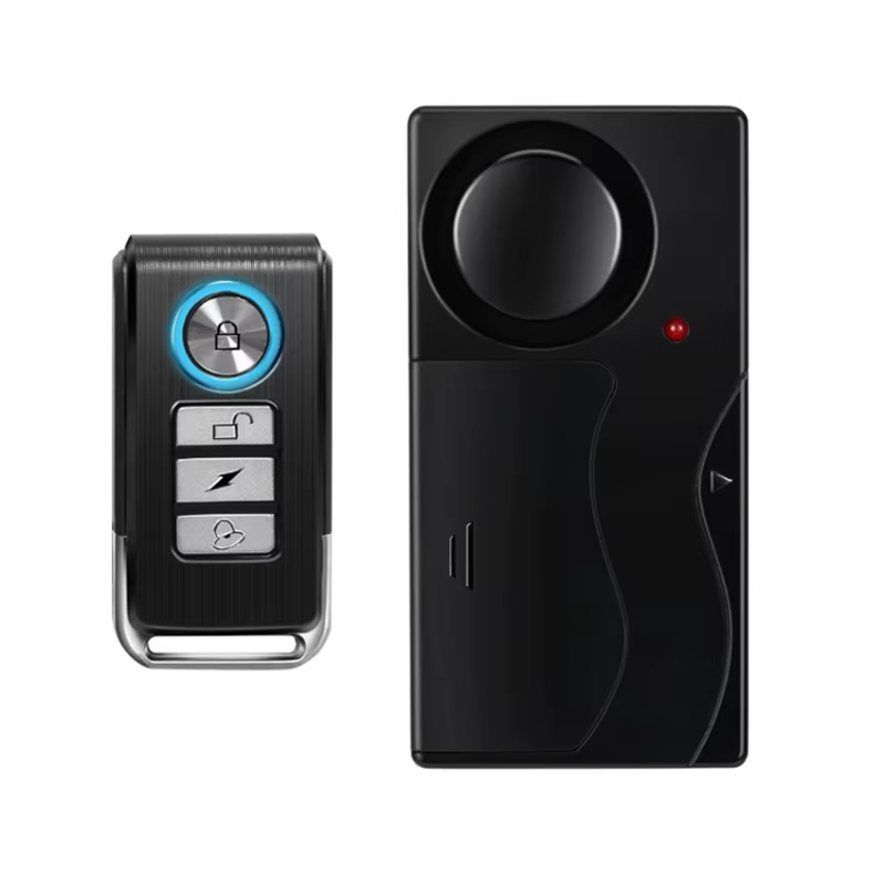 Capteur de vibrations de porte fenêtre sans fil, alarme 110db, détecteur de télécommande antivol, sy