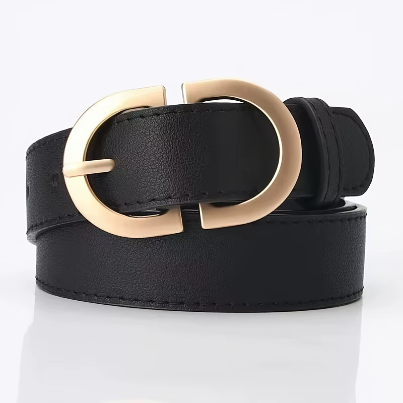 Ceinture unie pour femme, style coréen, décontractée et polyvalente, ceinture décorative tendance po