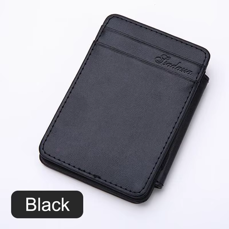 Portefeuille magique Portable à trois volets pour hommes, petit porte-monnaie, porte-carte de crédit