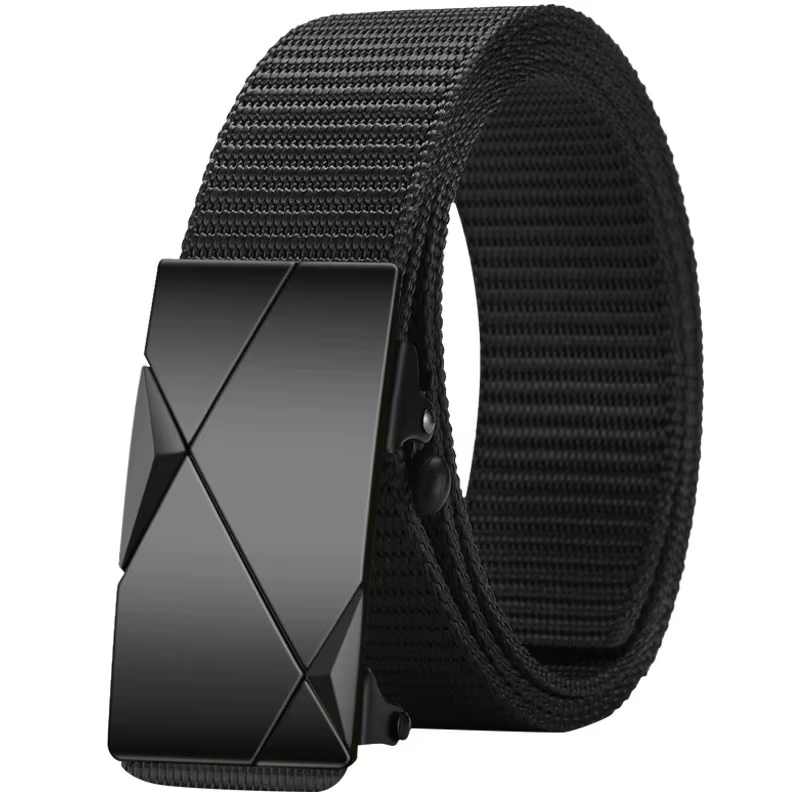 Ceinture de pantalon décontractée pour hommes, tendance et polyvalente, en toile, adaptée aux sports