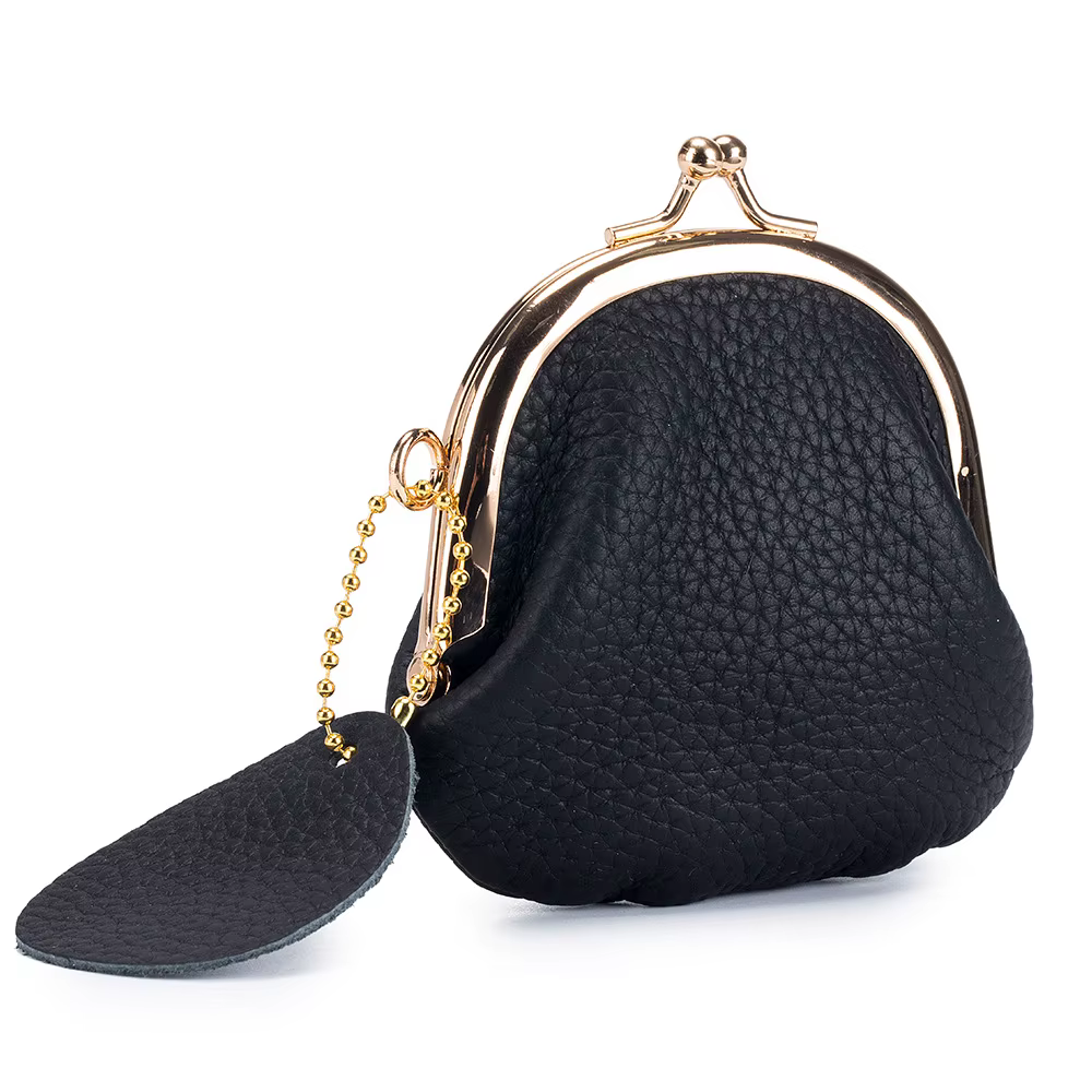 Porte-monnaie Kiss Lock pour femmes, pochette pour pièces de monnaie de grande capacité, porte-monna
