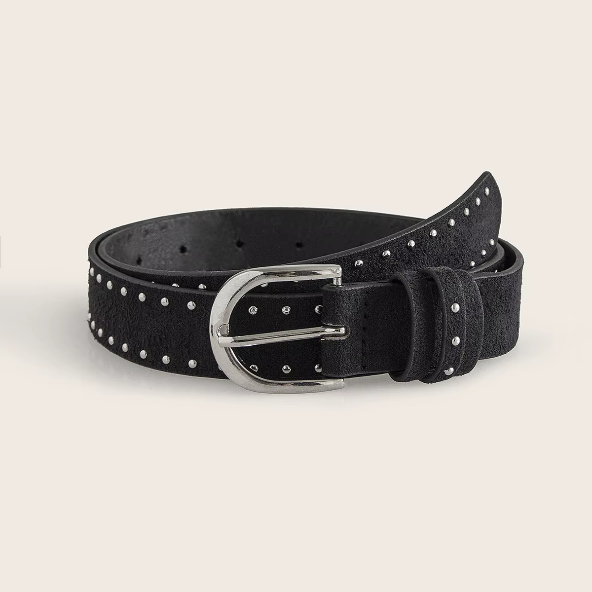 Ceinture de Cowgirl en daim couleur mûrier pour femmes, avec Rivets, Style occidental, accessoire dé