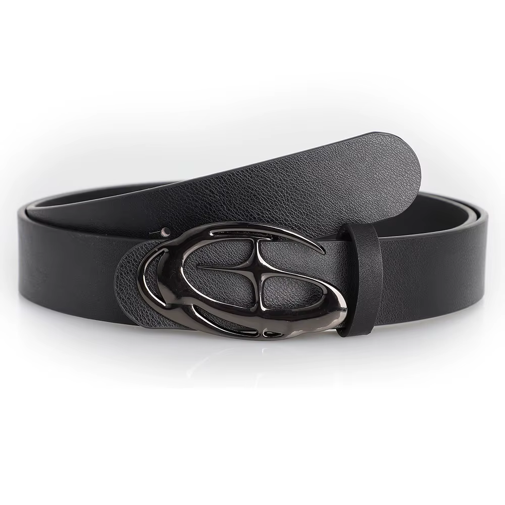 Ceinture Punk à boucle d'aiguille en alliage géométrique pour hommes et femmes, accessoire tendance