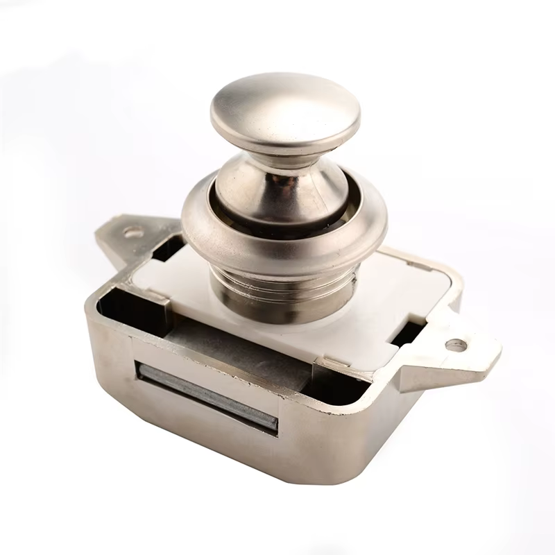 Serrure à bouton poussoir pour meubles, camping-car, voiture, caravane, bateau, moteur, maison, armo