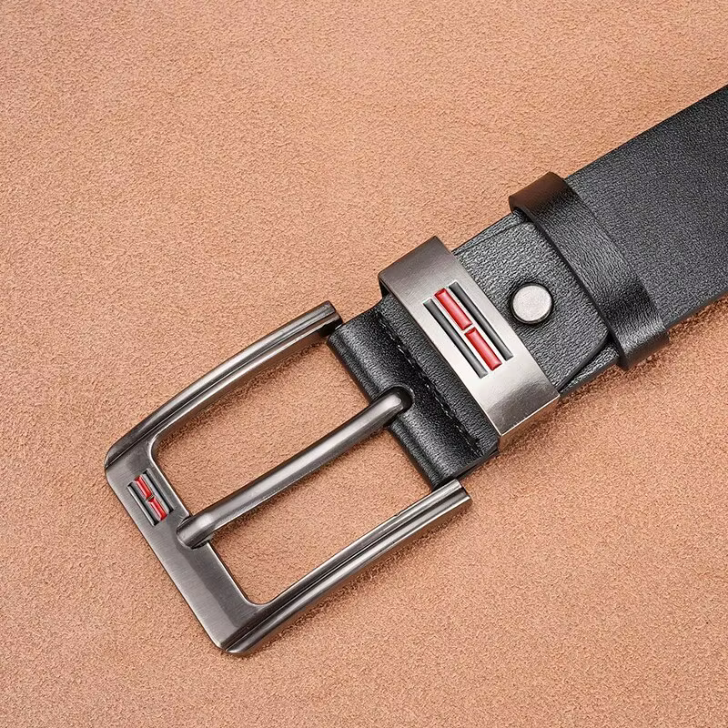 Cuir véritable pour hommes haute qualité boucle jean peau de vache ceintures décontractées affaires