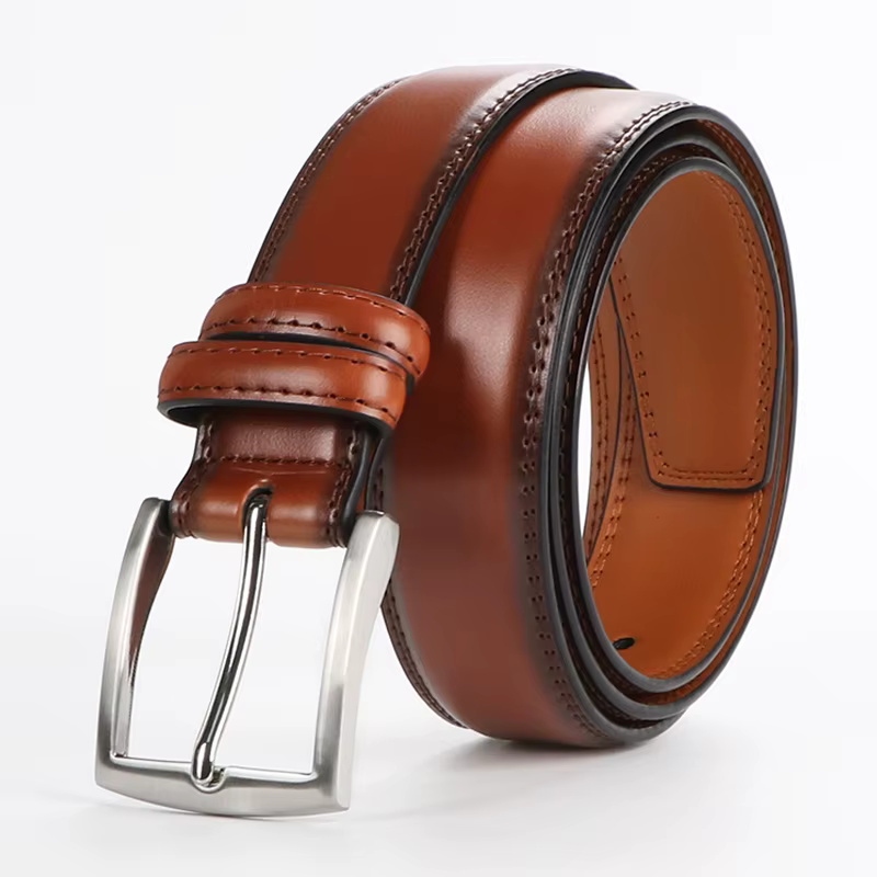 Ceinture en cuir véritable pour homme, cadeau à la mode, simple et durable, adaptée à diverses occas
