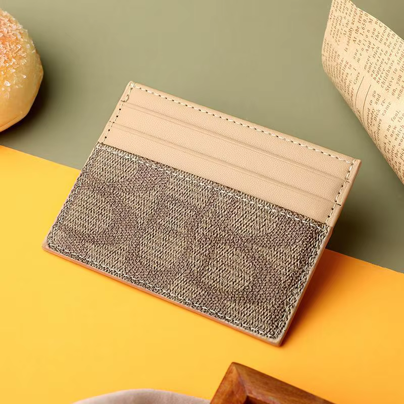 Nouveau porte-cartes compact ultra-fin pour femme, exquis et haut de gamme, avec protection anti-dém