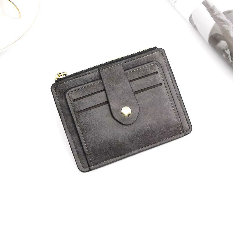 Portefeuille de luxe pour homme, petit format, porte-cartes de crédit, portefeuille fin en cuir avec