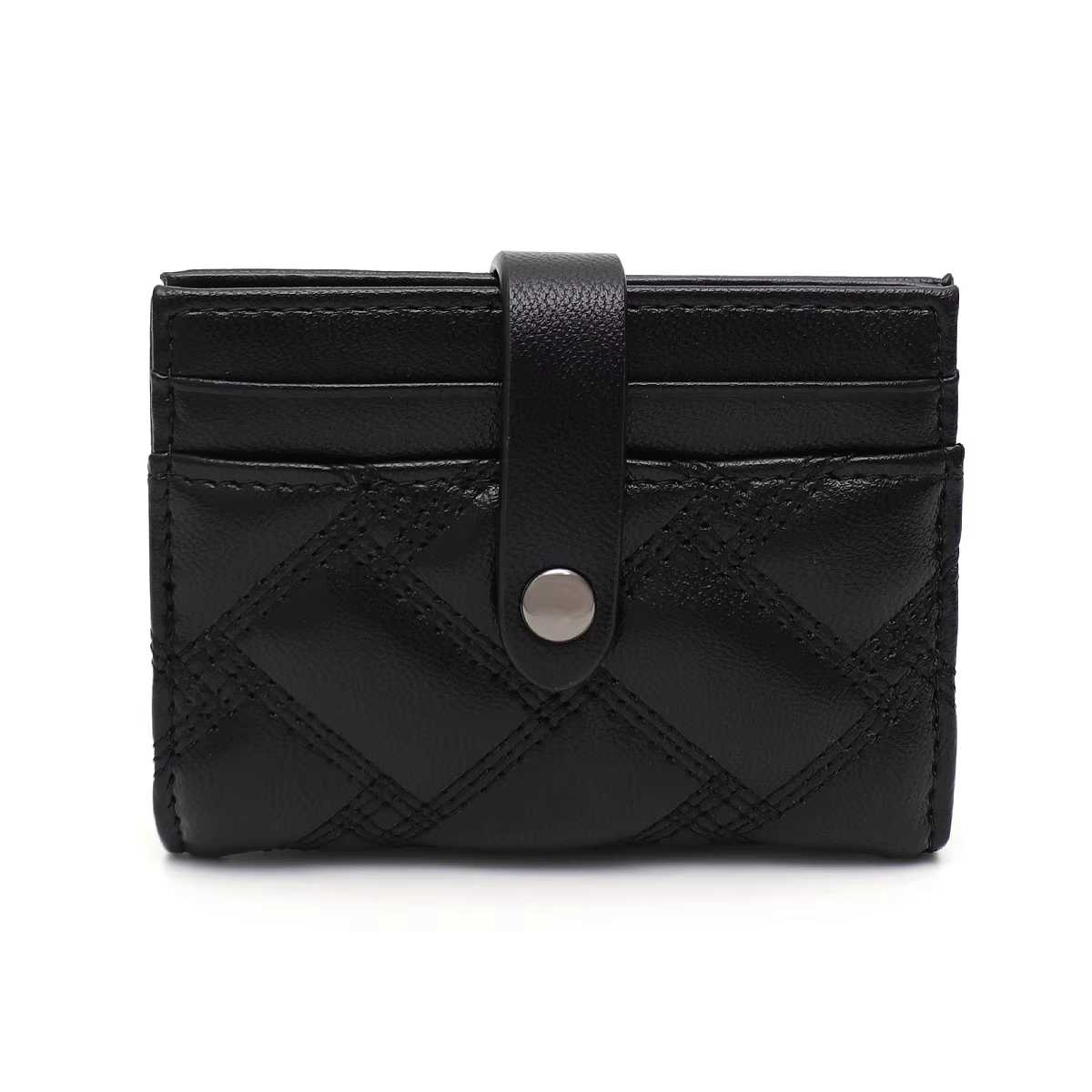 CEZIRA élégant porte-carte de crédit en cuir PU mode femme à deux volets court portefeuille multi-fe