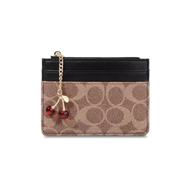 Portefeuilles de luxe pour femmes, porte-cartes multifonction en cuir PU, petit sac à cartes pour fe