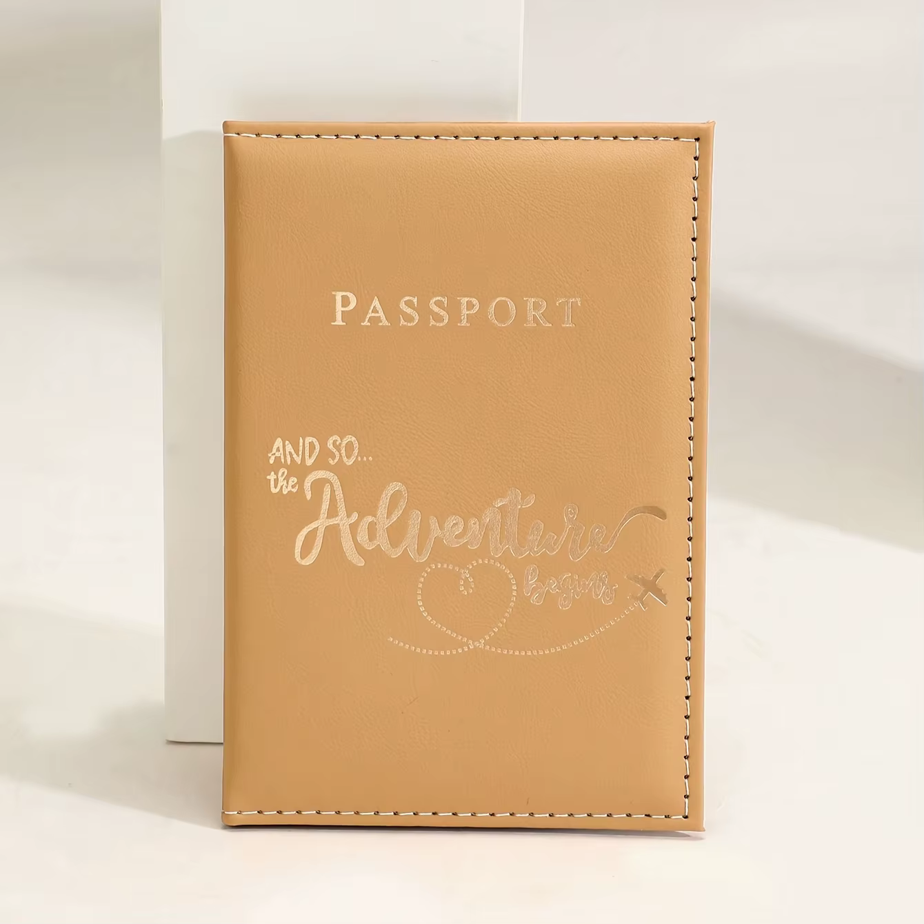 1 pièce Porte-passeport personnalisable avec lettre