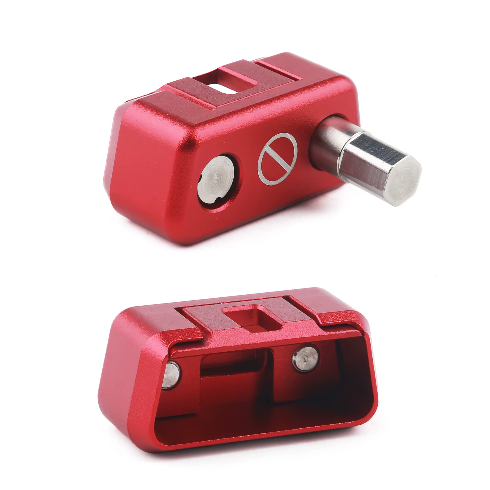 Verrouillage de port OBD2 - Protecteur antivol pour voitures, SUV et camions | Bloqueur d'interface universel OBD (rouge)