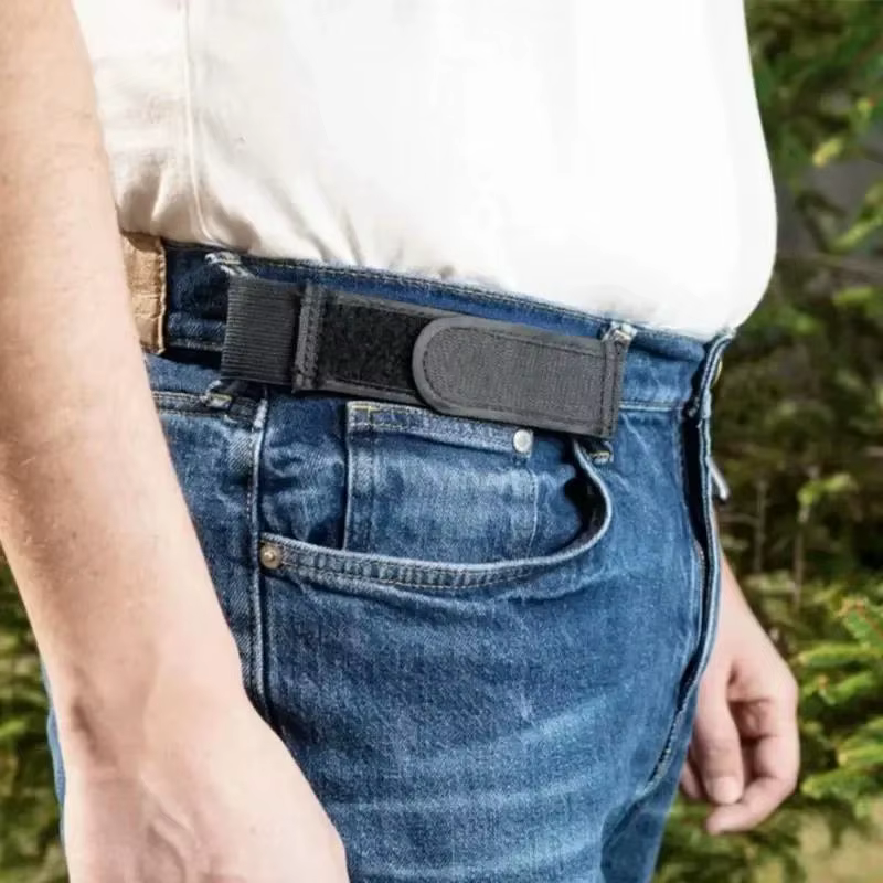Lot de 2 ceintures élastiques sans boucle pour homme