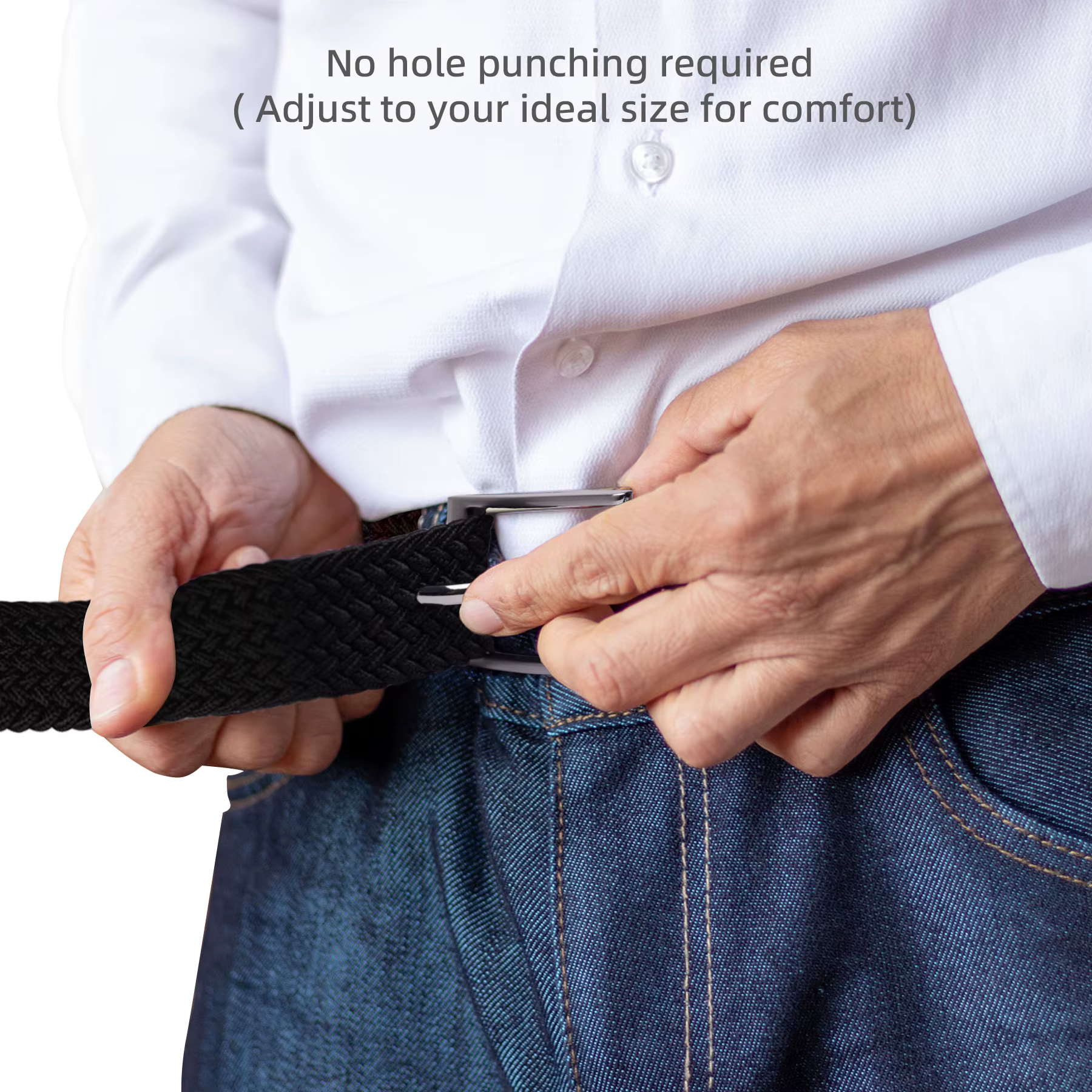 Ceinture élastique tressée