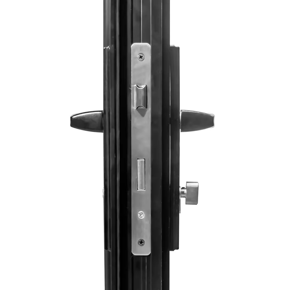 Porte pliante double verre personnalisée Jazz, accordéon en aluminium, délit lisse, portes pliantes pour la décoration de la maison