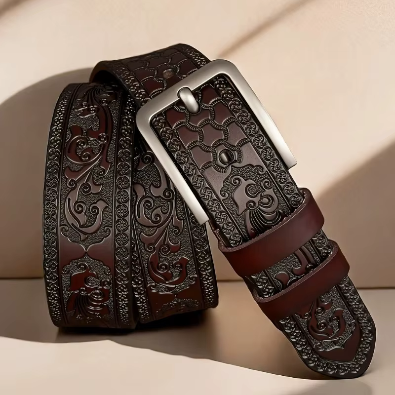 Ceinture en cuir véritable pour hommes et femmes