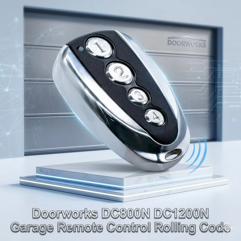 Émetteur portable à code roulant Doorworks DC800N DC1200N pour opérateur d'ouverture de porte à enroulement 