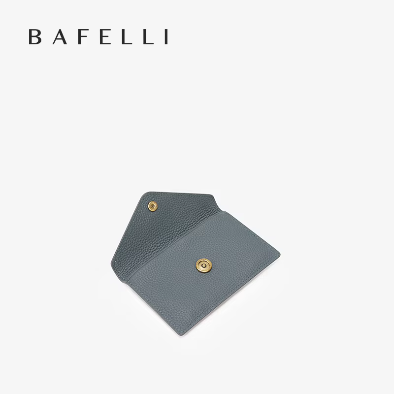BAFELLI Designer Fentes multi-cartes Portefeuille court en cuir véritable pour femme avec rangement de factures