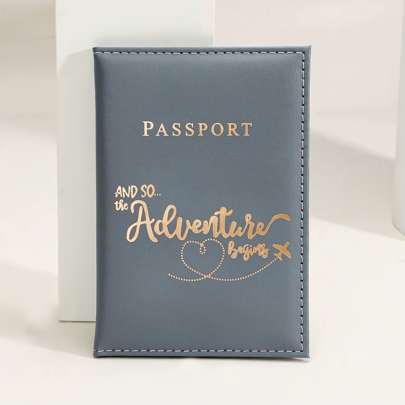 1 pièce Porte-passeport personnalisable avec lettre