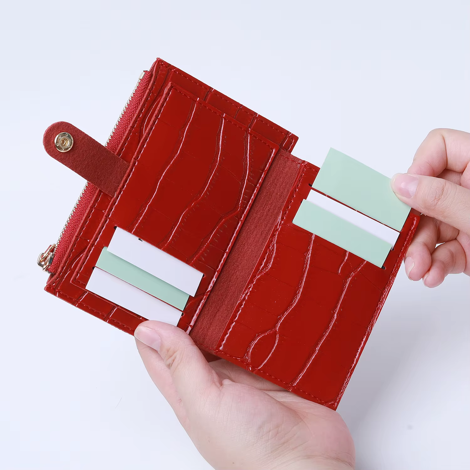 Petit portefeuille ultra-fin pour femme