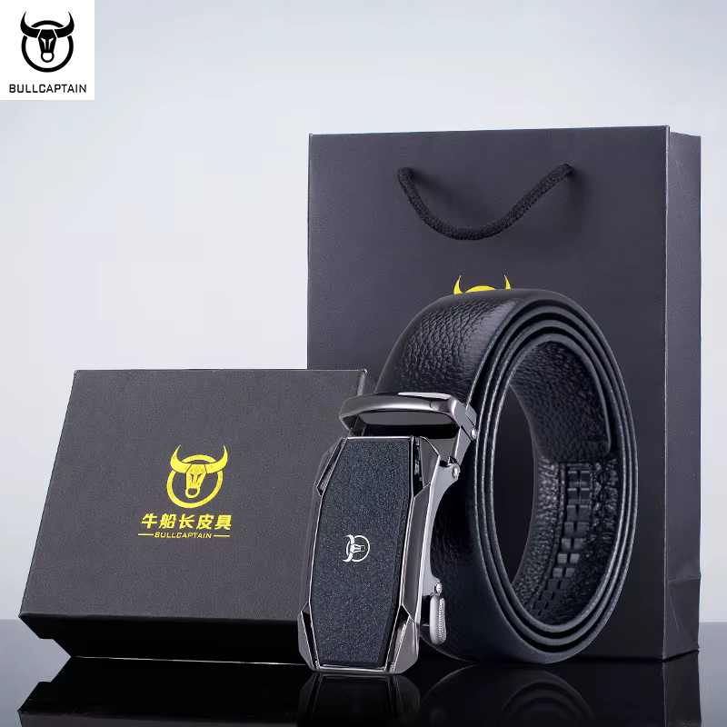BULLCAPTAIN – ceinture en cuir à boucle automatique pour hommes