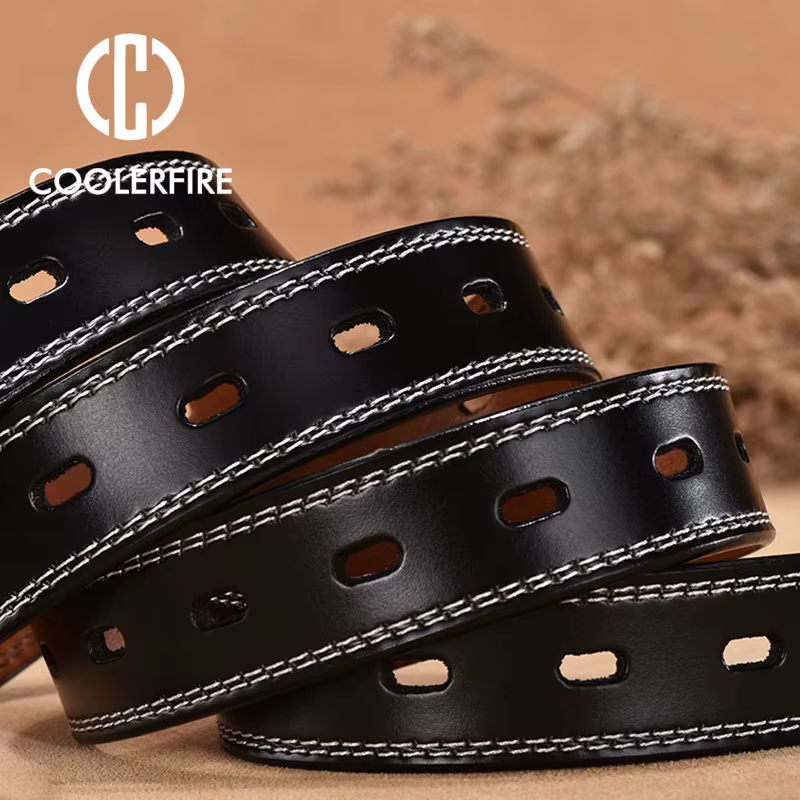 Ceinture en cuir véritable pour femmes