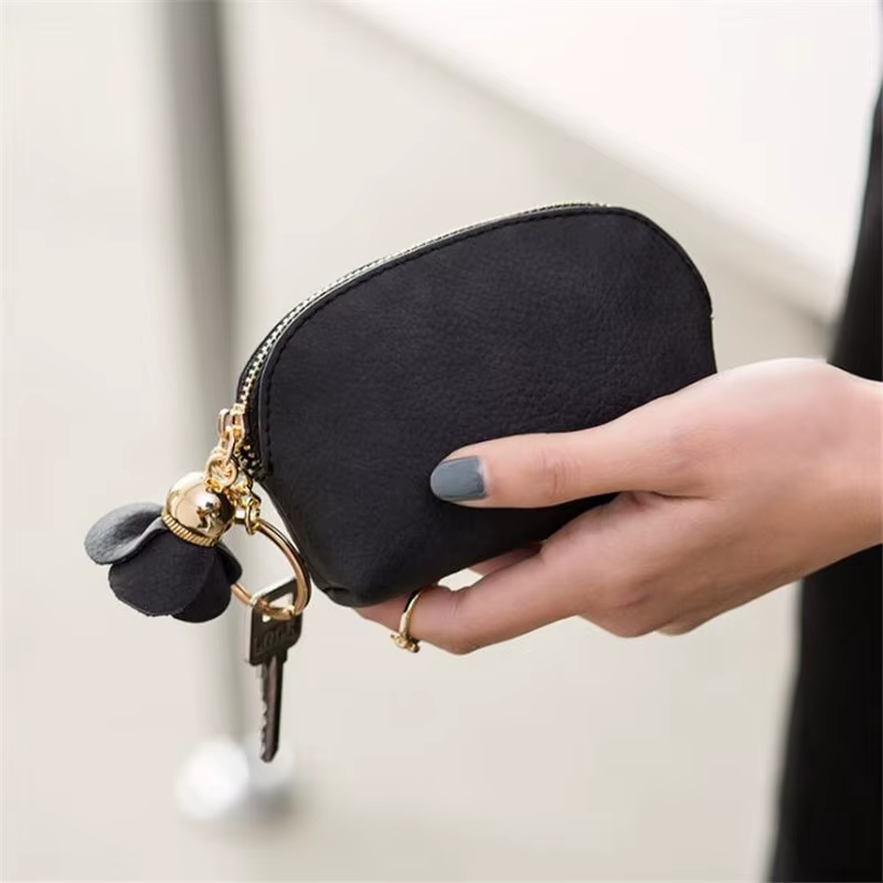 Mini portefeuille en cuir PU pour femmes