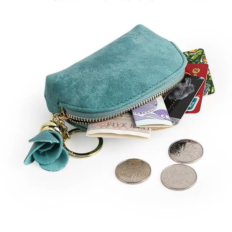 Mini portefeuille en cuir PU pour femmes