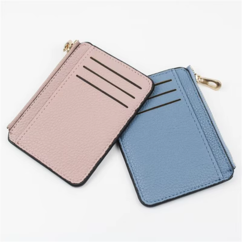 Porte-cartes de visite en cuir PU pour femmes et hommes