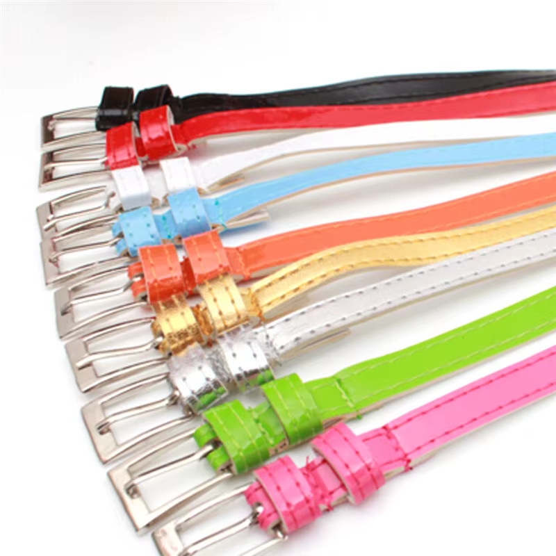 Ceinture fine en cuir pour femme