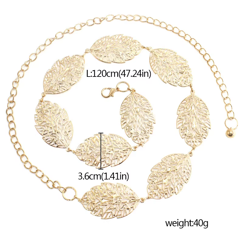 Ceinture Ajourée en Forme de Cuir oral elu pour Femme