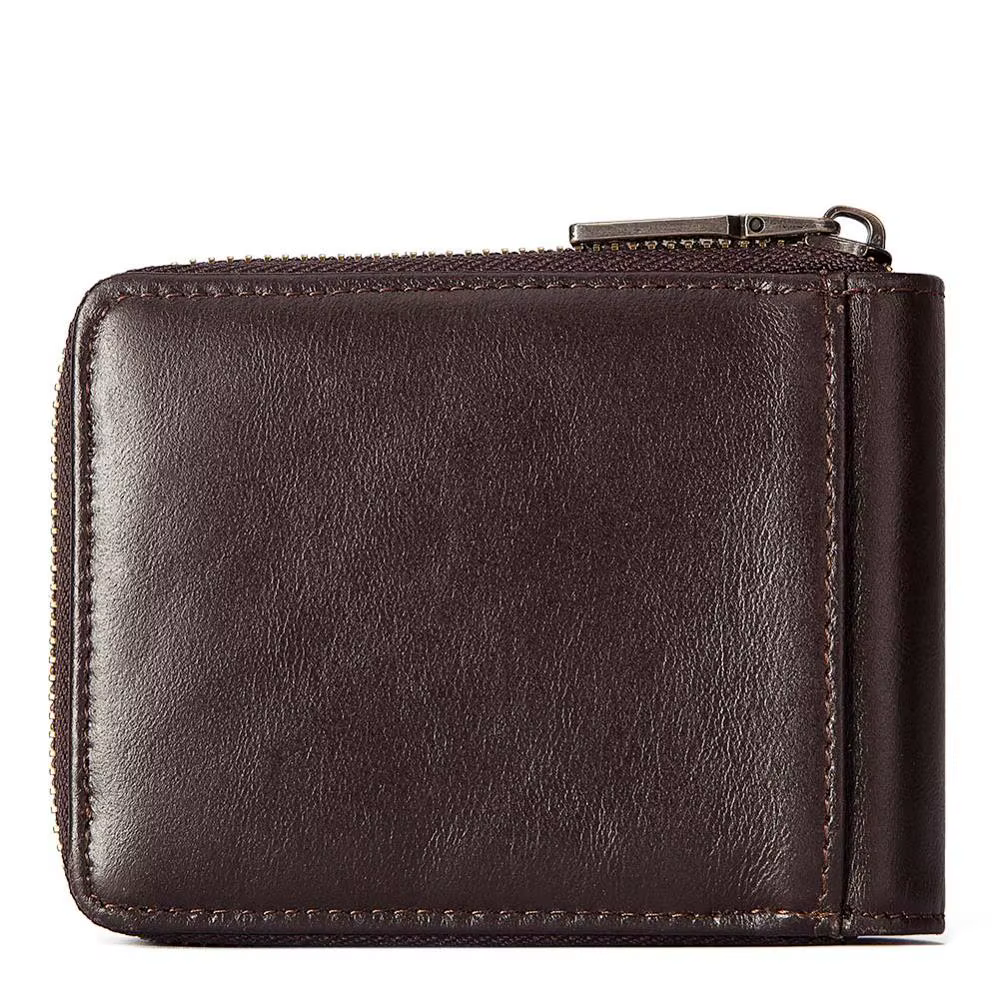 Portefeuille en cuir véritable pour homme