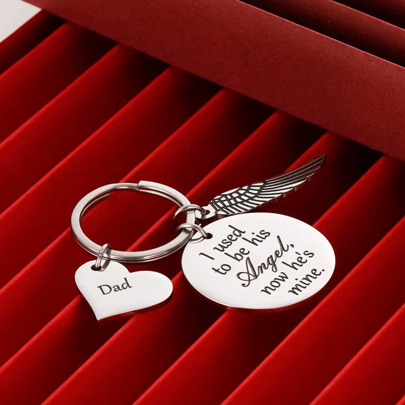 Porte-clés cadeau commémoratif pour père
