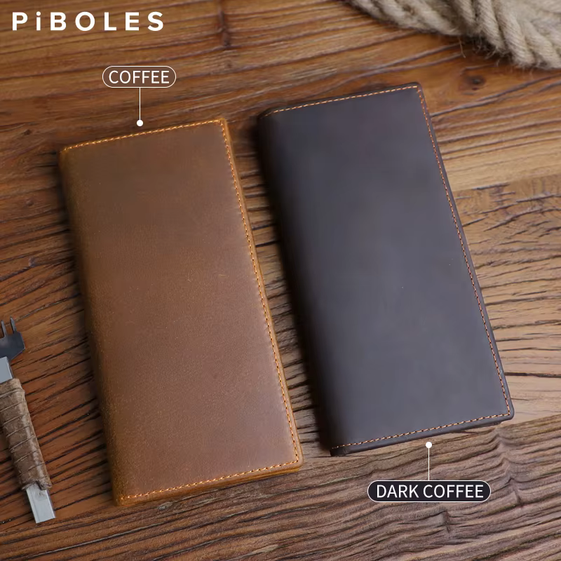 Portefeuille en cuir véritable pour hommes