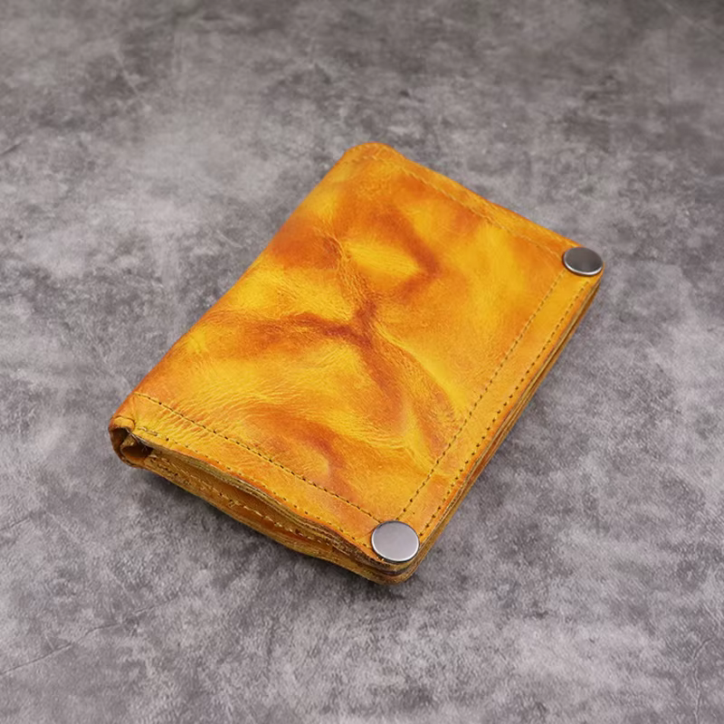 Portefeuille en cuir déformable pour homme