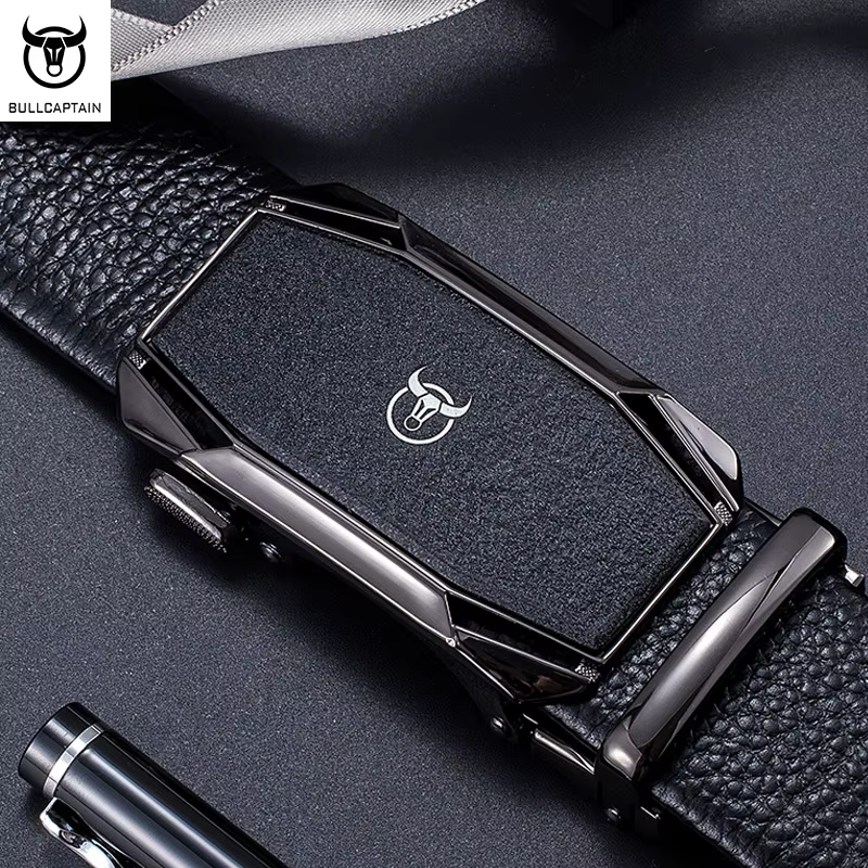 BULLCAPTAIN – ceinture en cuir à boucle automatique pour hommes