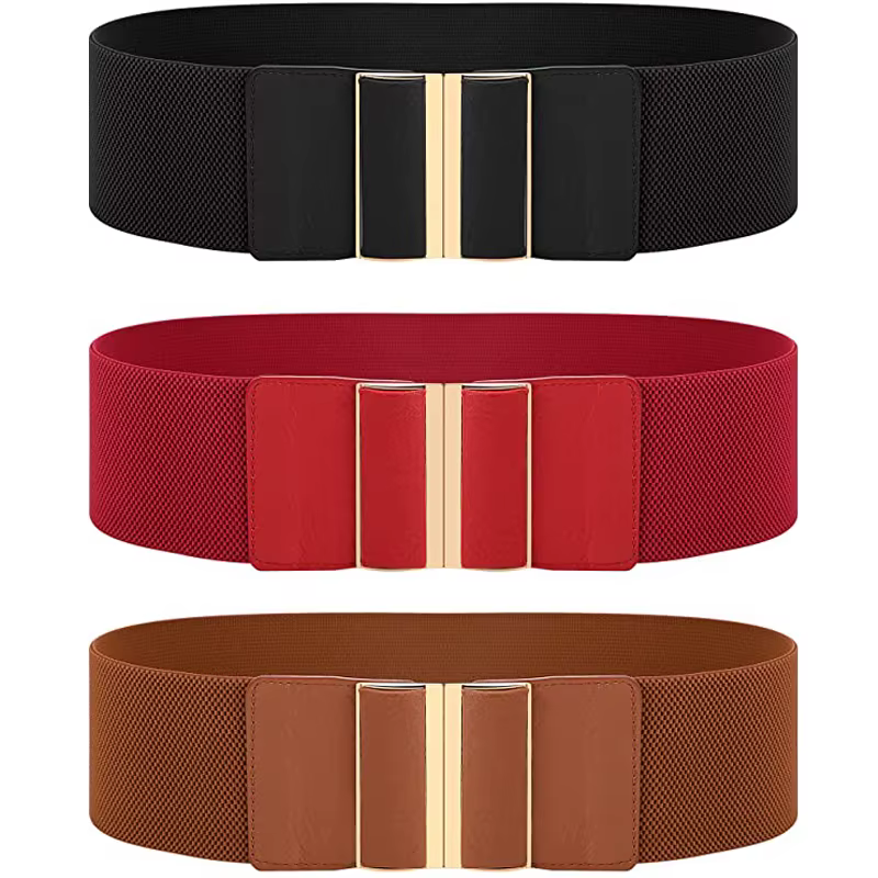 Ceinture large élastique pour femme