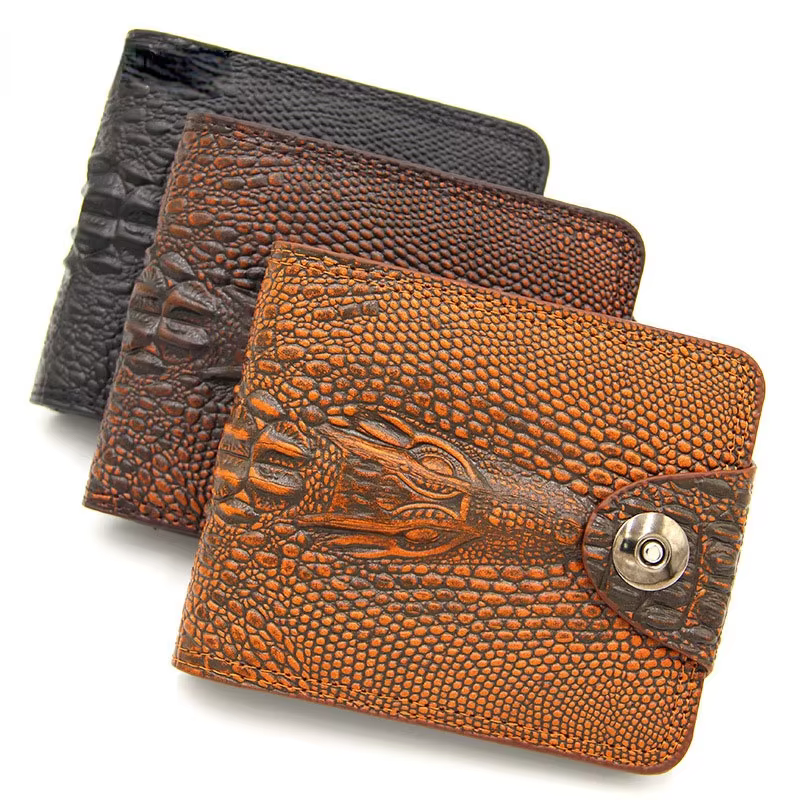 Portefeuille de luxe en cuir de vache pour homme