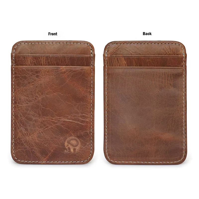 Porte-cartes en cuir véritable