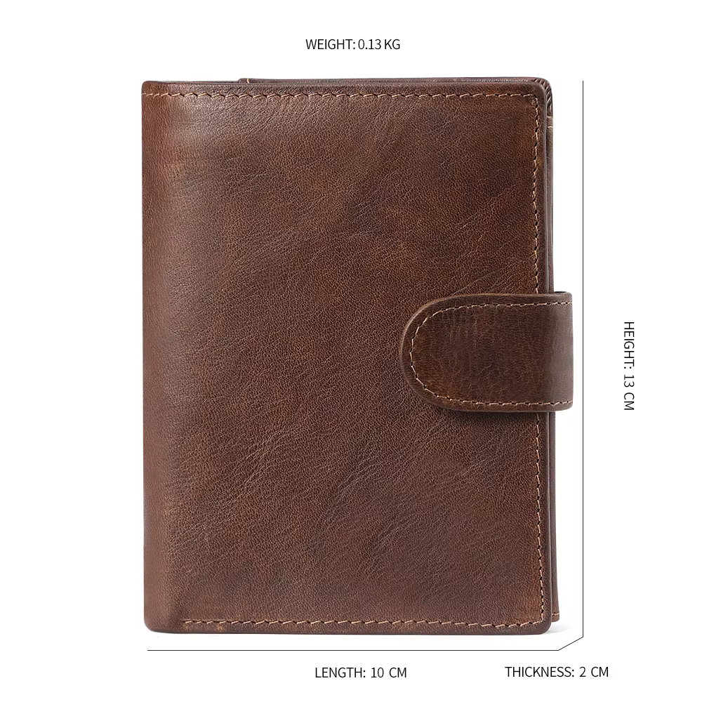 JOGUJOS Crazy Horse cuir hommes portefeuille